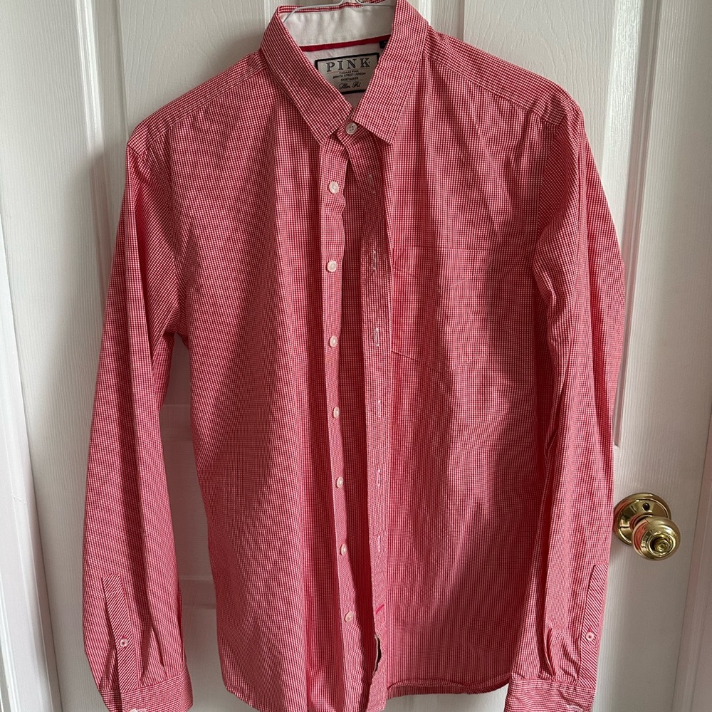 Thomas Pink Red Dress Shirt